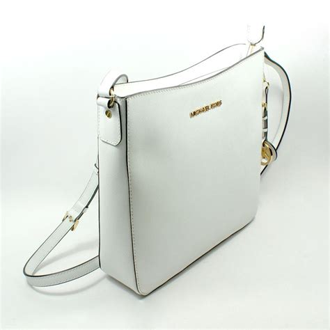 white and tan mk purse|small white shoulder purse.